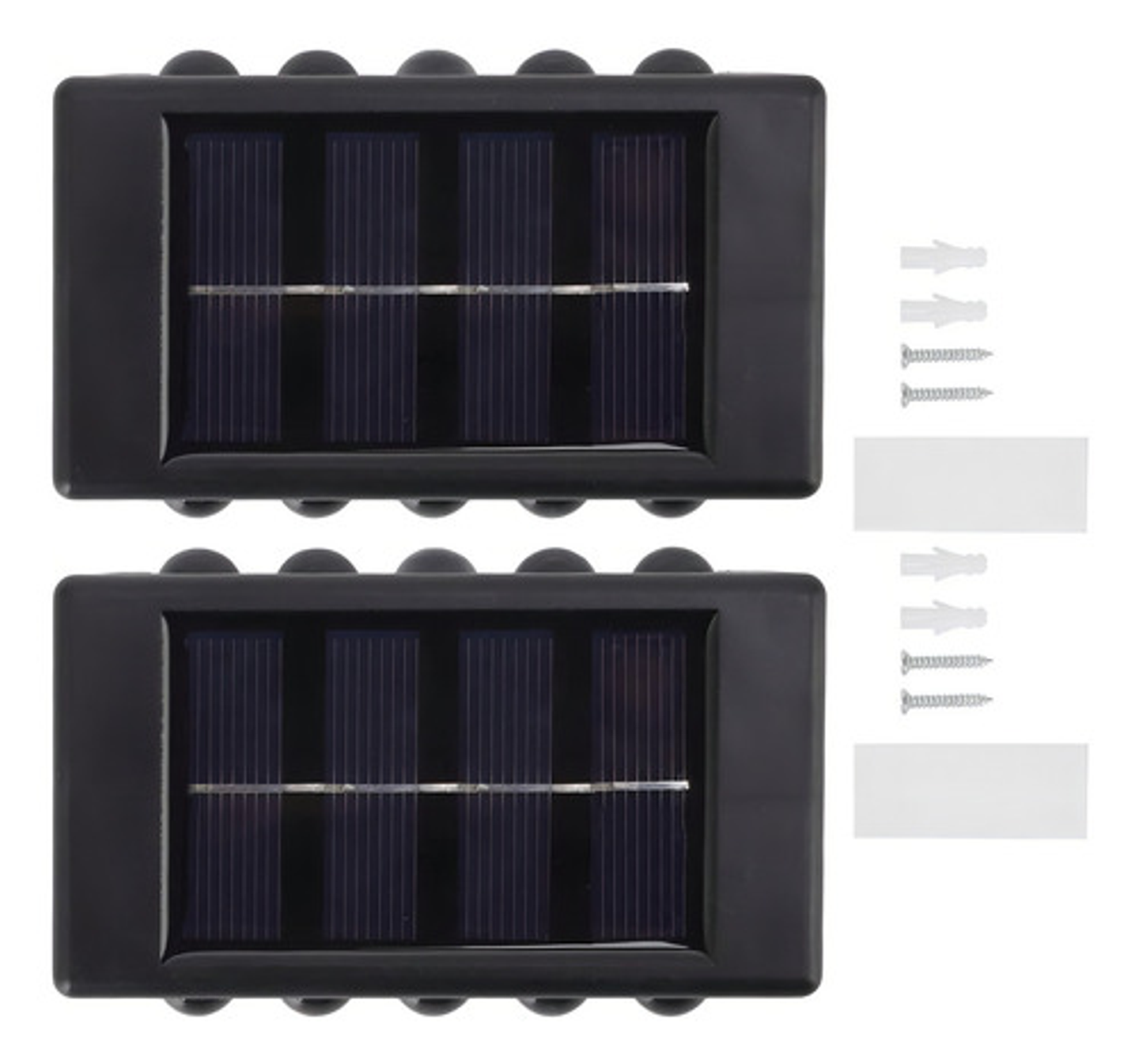 Pack 6 Apliques Solares Led Qatar Shop Luz Cálida Exterior Impermeable Ip65 Negro 5