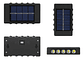 Pack 6 Apliques Solares Led Qatar Shop Luz Cálida Exterior Impermeable Ip65 Negro - Miniatura 7
