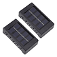 Pack 6 Apliques Solares Led Qatar Shop Luz Cálida Exterior Impermeable Ip65 Negro - Miniatura 8