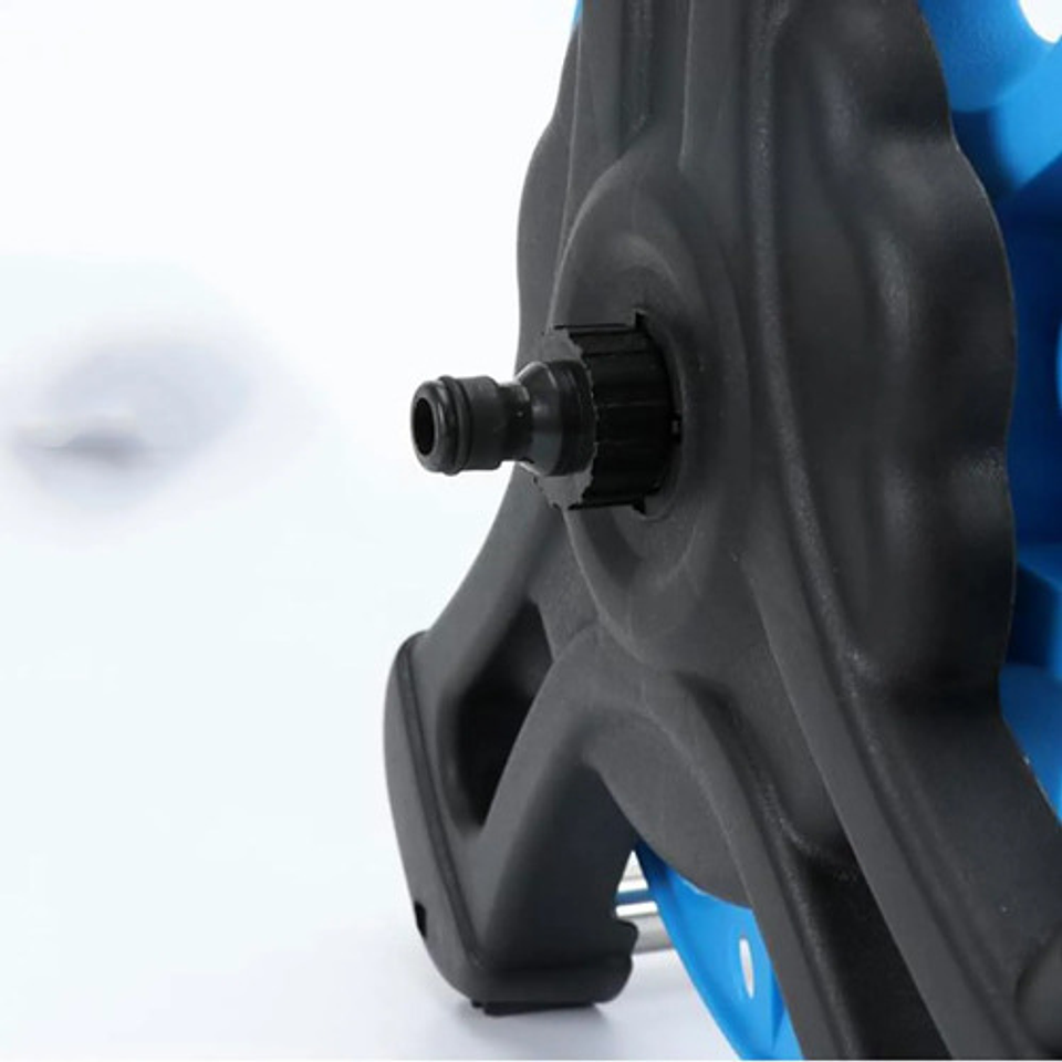 Manguera Retráctil De Jardín 15m Con Riel Y Pistola / Thek Color Verde 5