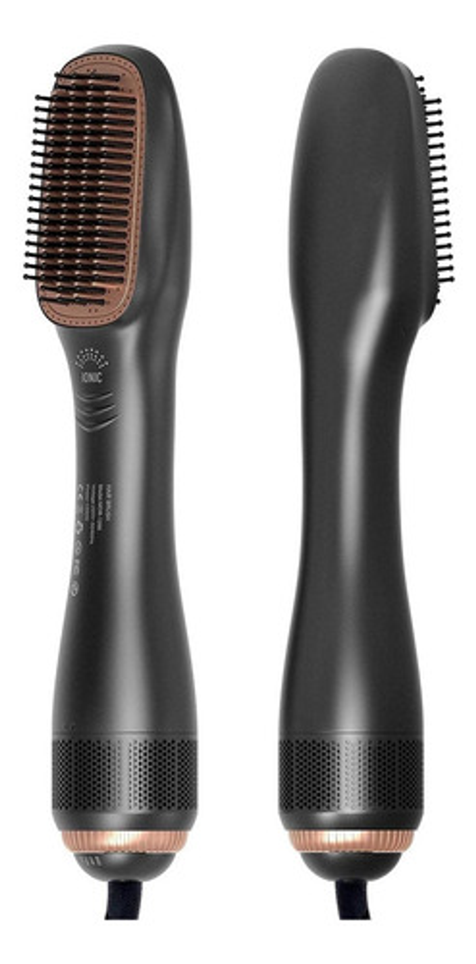 Cepillo Secador Alisador Cepillo Plancha Peine Secador 2en1 Negro 6