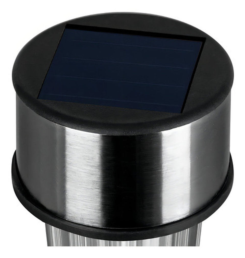 Kit 10 Focos Tipo Estacas Solares Jardín Quincho Patio Led Color Plateado 3