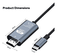 Adaptador Cable Usb Tipo C A Hdmi/ Usb-c A Hdmi 4k - Miniatura 2