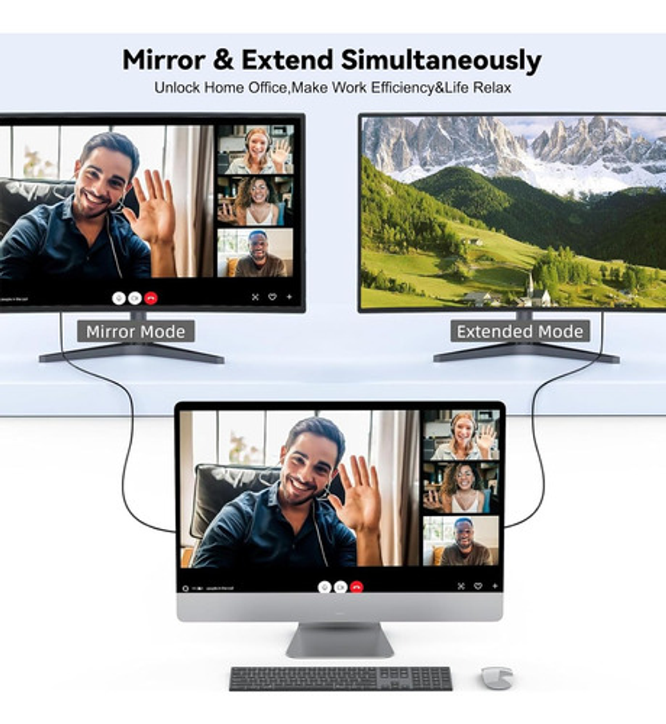 Adaptador Cable Usb Tipo C A Hdmi/ Usb-c A Hdmi 4k 6