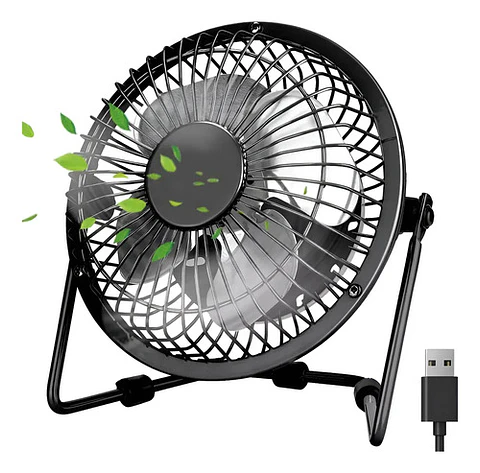 Ventilador Usb Sobremesa Ajustable Mini Fan Usb Silencioso