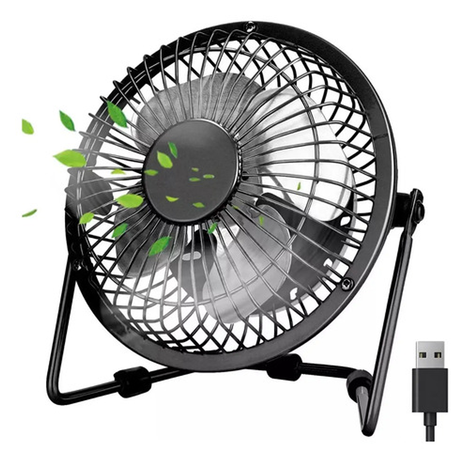 Ventilador Usb Sobremesa Ajustable Mini Fan Usb Silencioso 8