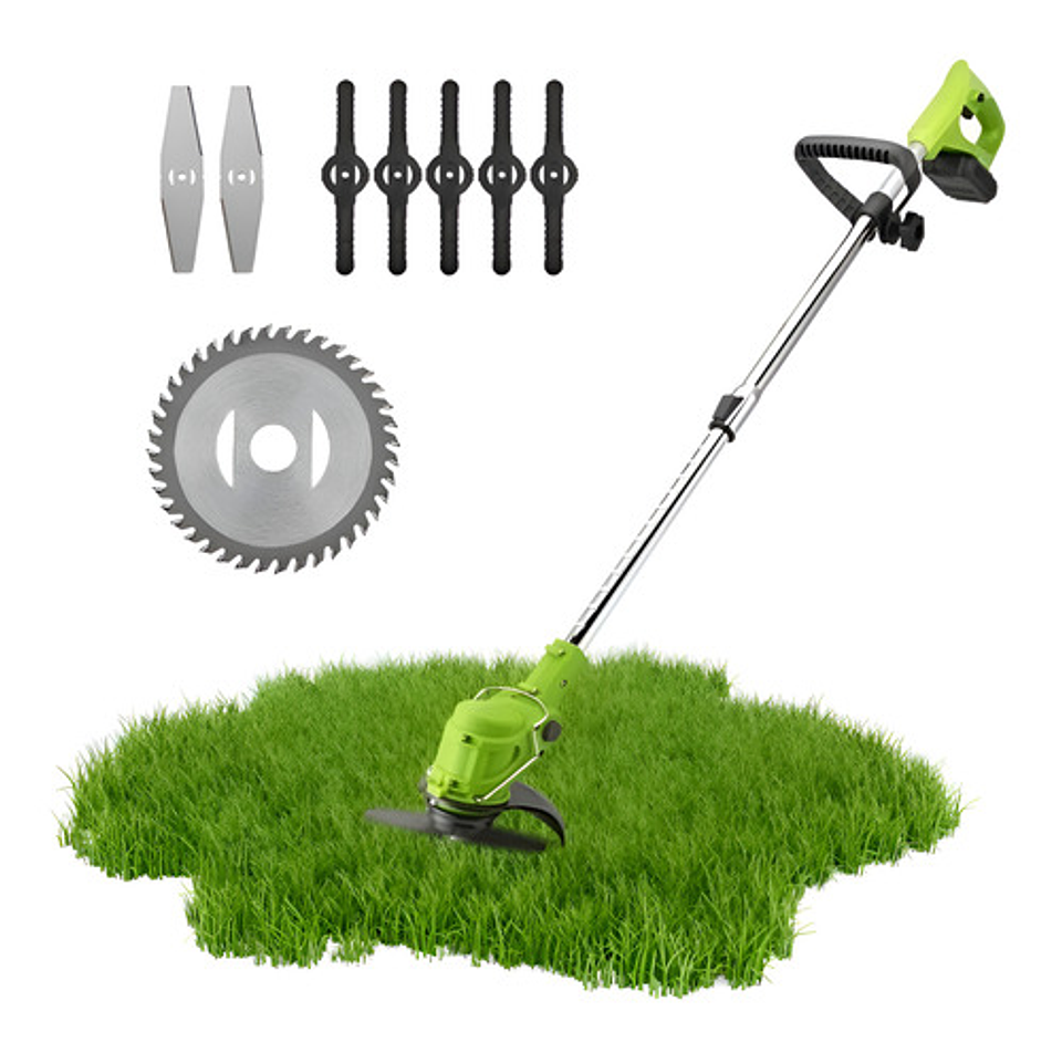 Cortadora Inalámbrica De Pasto Baterias Y Accesorios Color Negro 1