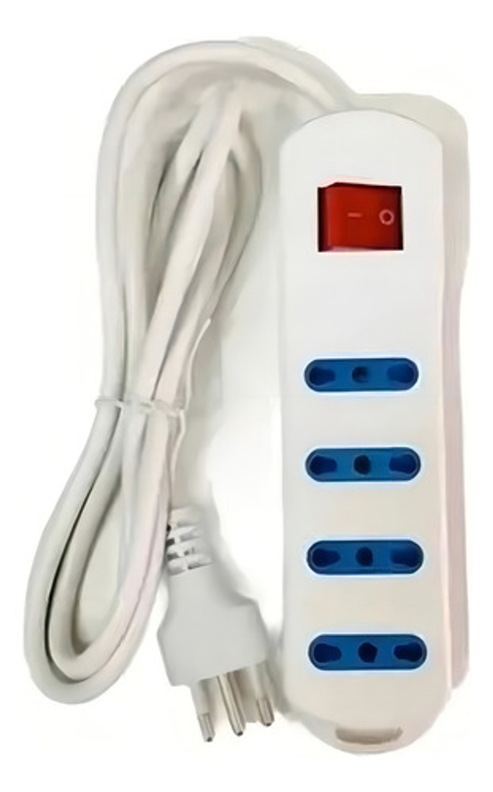 Alargador Multiple Zapatilla 4 Pos 3 Mts Marca M&m Blanco 1