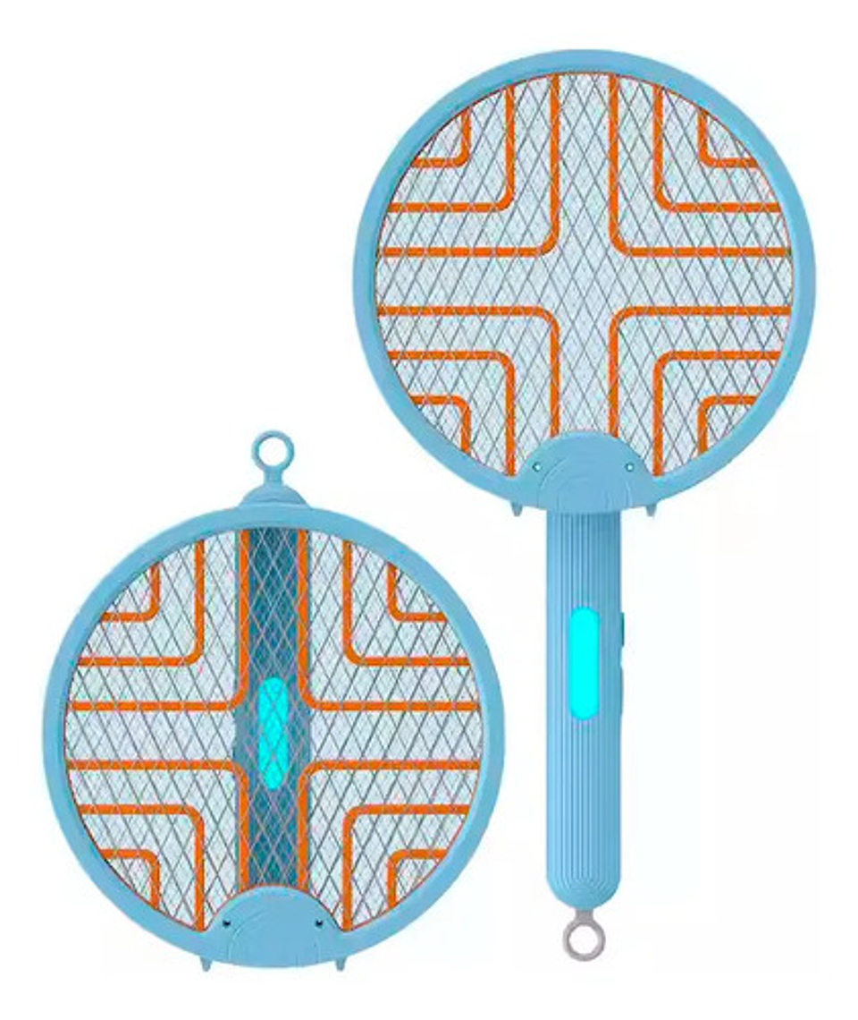 Raqueta Matamoscas Eléctrico Recargable 3en1 Mata Mosquito 1