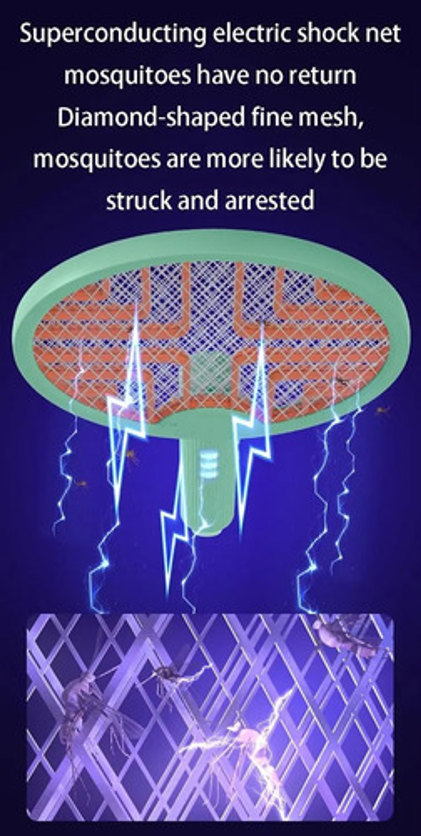 Raqueta Matamoscas Eléctrico Recargable 3en1 Mata Mosquito 4