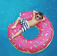 Flotador Inflable Donut 120cm Cuperstorecl Piscina Niños Color Frutilla - Miniatura 3