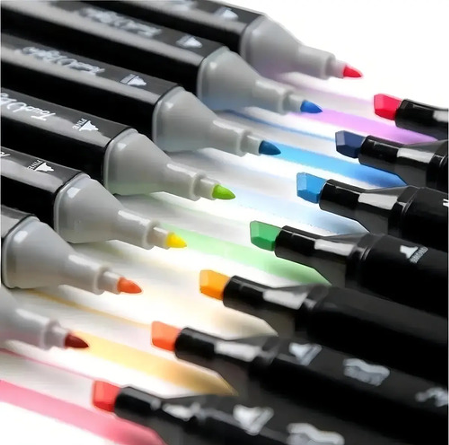 Marcadores Pastelería Cl Largo 80 Colores Doble Punta Base Alcohol Permanentes 3