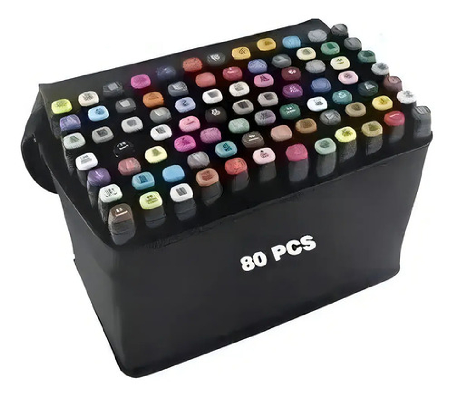 Marcadores Pastelería Cl Largo 80 Colores Doble Punta Base Alcohol Permanentes 6