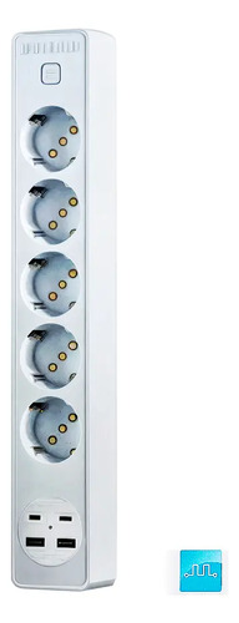 Alargador 5 Posiciones, 2 Puertos Usb, 2 Puertos Type-c 2