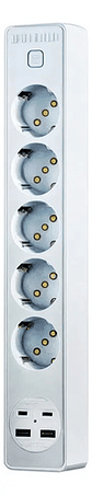 Alargador 5 Posiciones, 2 Puertos Usb, 2 Puertos Type-c - Miniatura 4