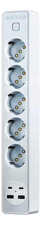 Alargador 5 Posiciones, 2 Puertos Usb, 2 Puertos Type-c - Miniatura 5