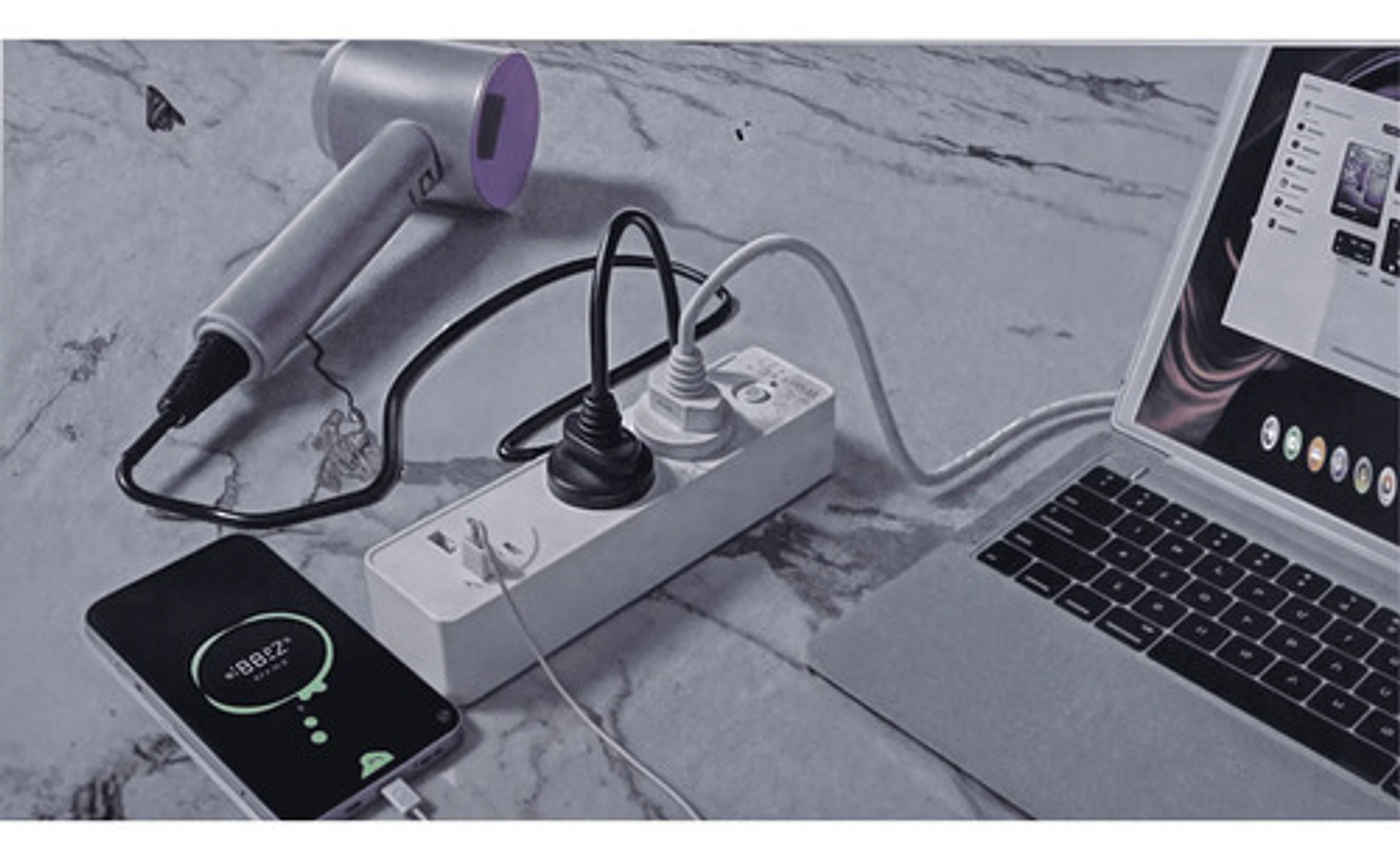 Alargador 5 Posiciones, 2 Puertos Usb, 2 Puertos Type-c 10