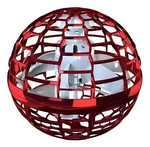 Pelota Voladora Flynova Pro Magic Spinner Led 360°, C Color Rojo Variada