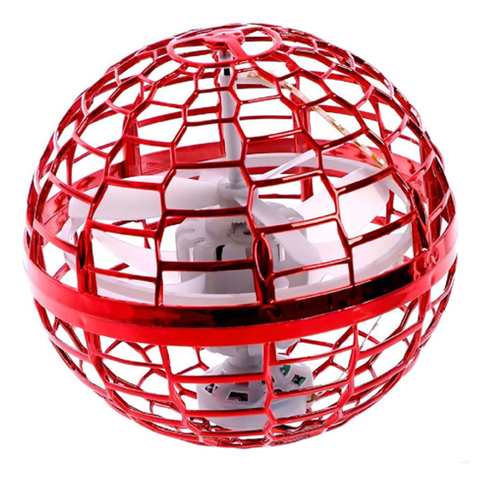 Pelota Voladora Flynova Pro Magic Spinner Led 360°, C Color Rojo Variada 2