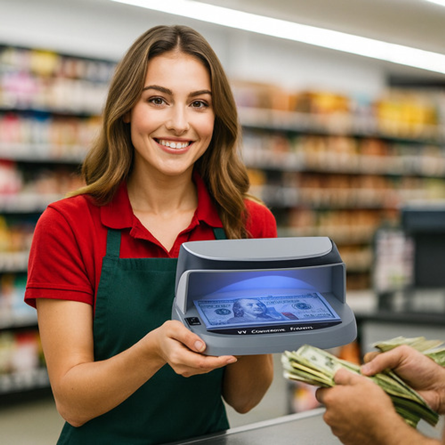 Detector De Billetes Falsos Uv Led Portatil Recargable Usb Maquina Verificadora 5