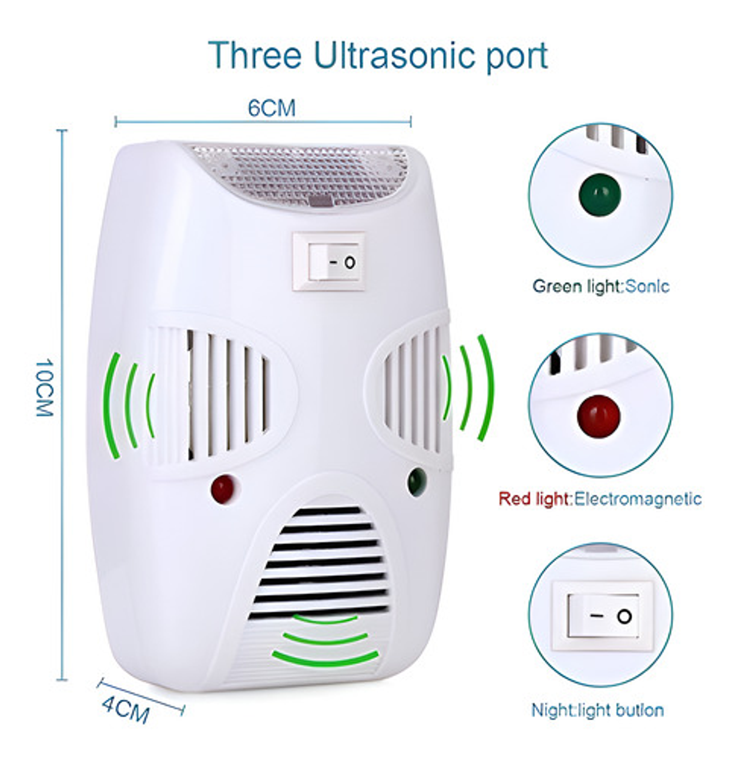 Repelente De Plaga Ratones Electrónico Ultrasónico Riooex 5