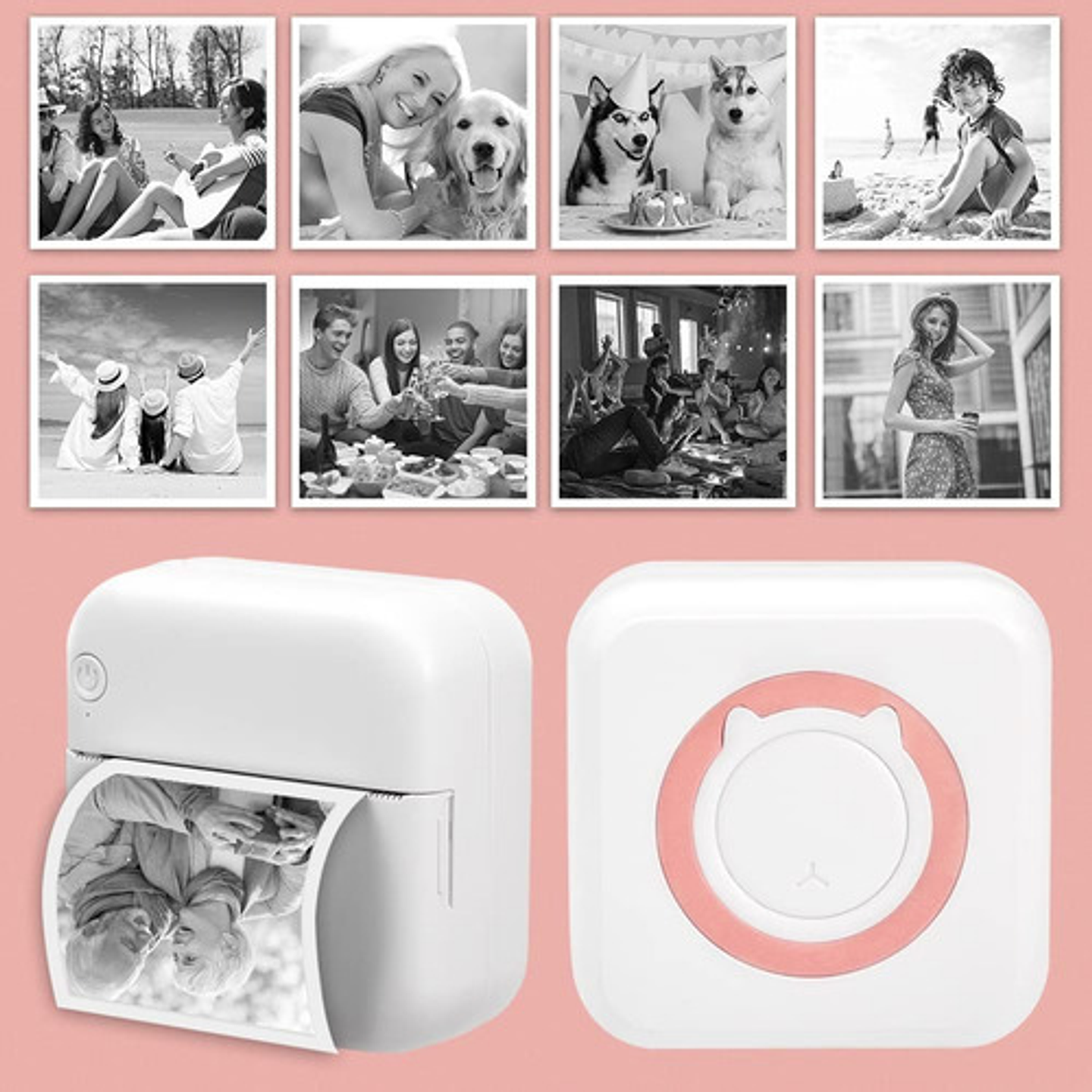 Mini Impresora Térmica Portátil Bluetooth 5 Rollos Repuesto 9