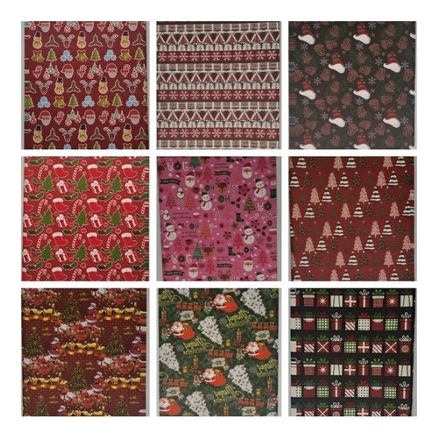 Pack 100 Pliegos Papel De Regalo Motivos Navideños 70x50 Cms 2