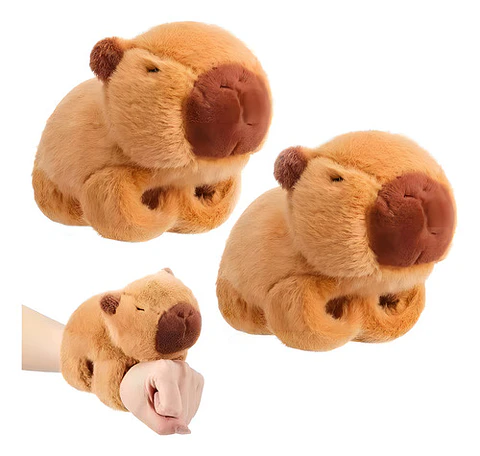 Capibara Peluche Kawaii Brazalete Pulsera Colgante Color Mar Color Marrón
