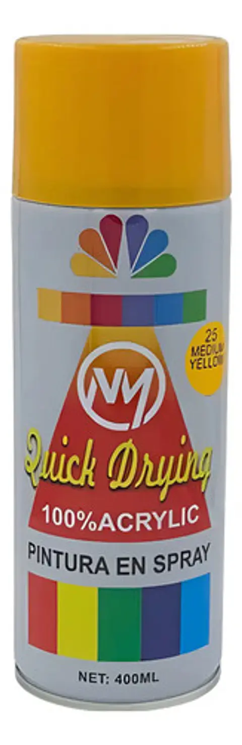 Pack 2 Pintura Acrilica Spray Aerosol Uso General 400ml