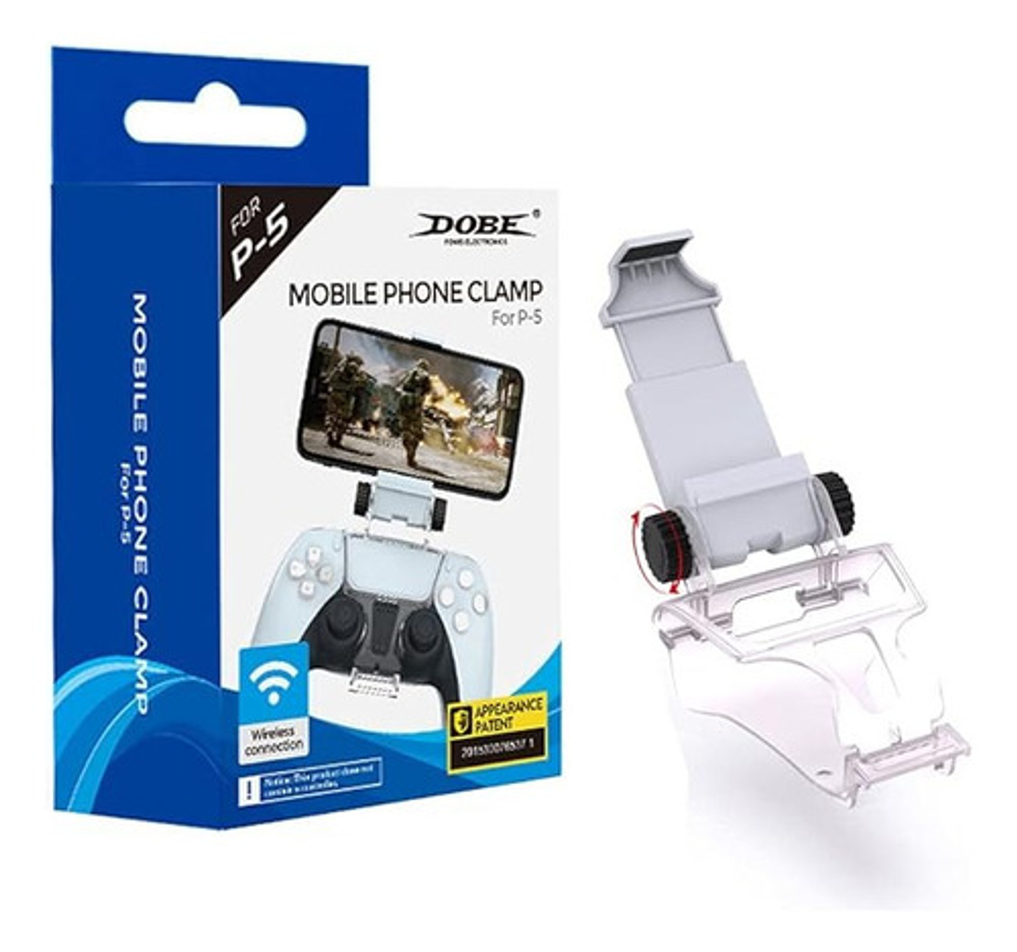 Clip Soporte Celular Para Control Playstation Ps5 Blanco 7