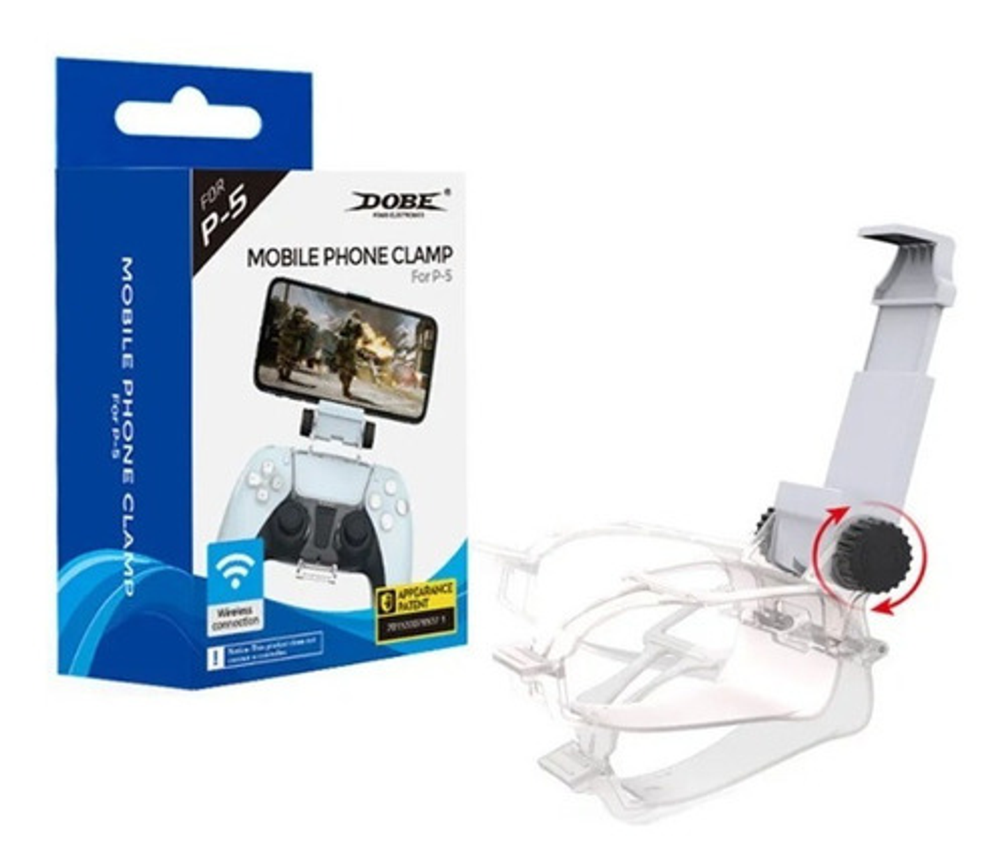 Clip Soporte Celular Para Control Playstation Ps5 Blanco 11