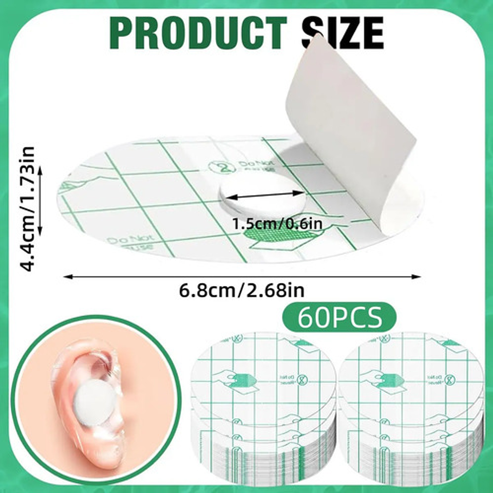 Parches Hipoalergénicos Transparentes X 60 - Impermeables 2