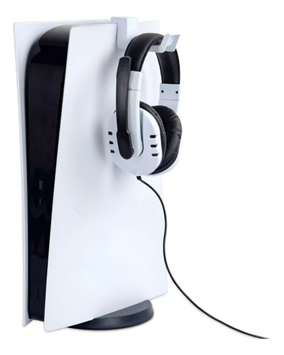 Soporte Auriculares Dobe Blanco Compatible Ps5 Diseño Seguro 3