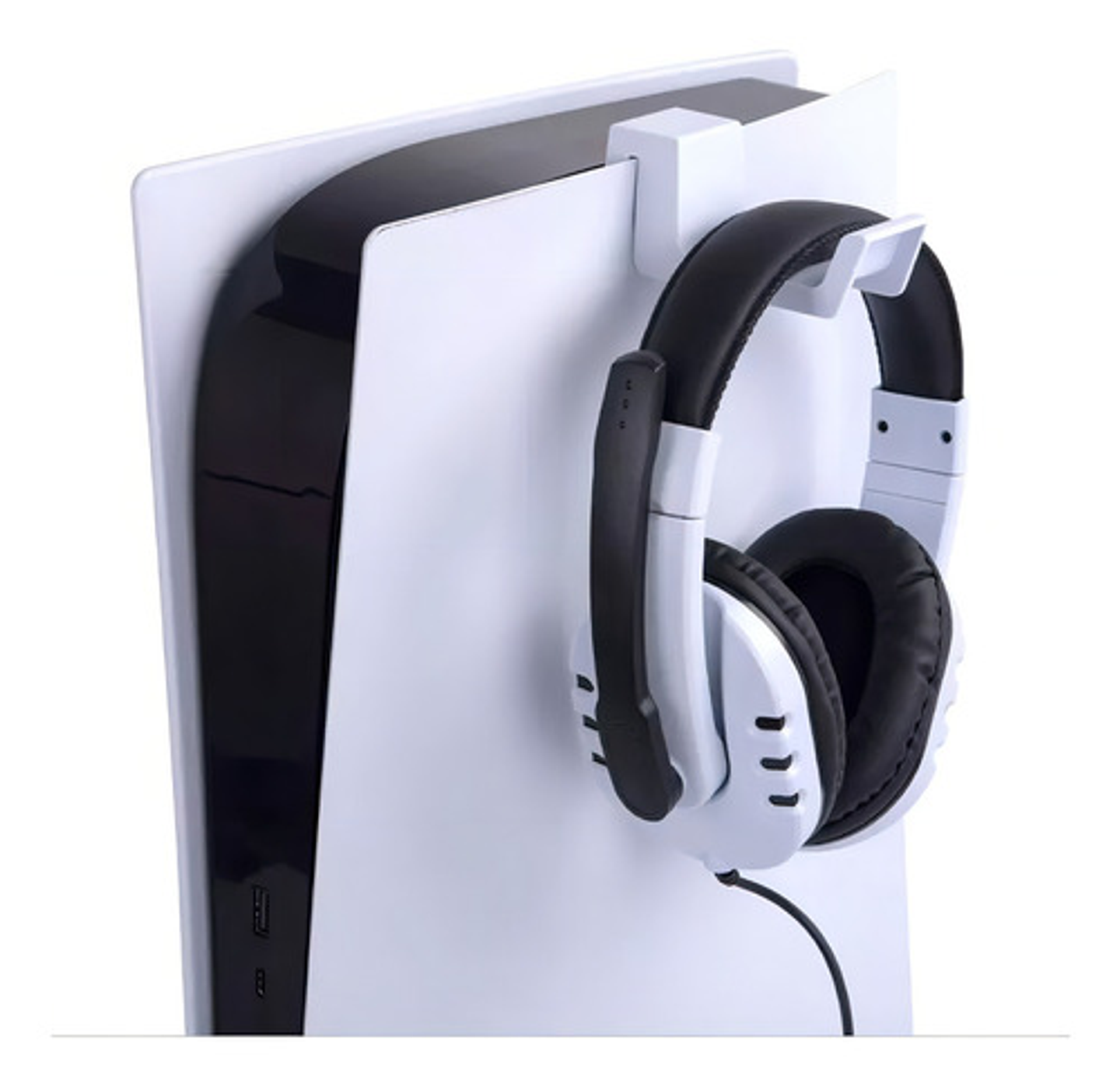 Soporte Auriculares Dobe Blanco Compatible Ps5 Diseño Seguro 5