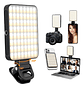 Luz Led Asolounclick Xj-77 Negra Recargable Selfie Streaming Cri 97+ Negro - Miniatura 2