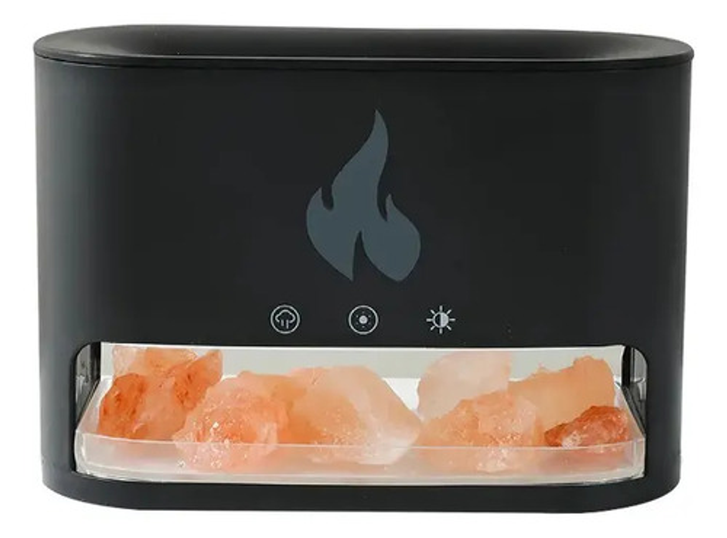 Humidificador Difusor De Aroma Efecto Flama Piedra Sal 3