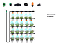 Kit De Riego Por Goteo Automático De Patio 5 Mtrs 20 Goteros - Miniatura 5