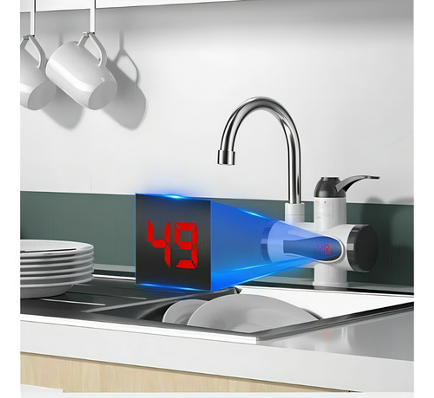 Calentador De Agua Llave Caliente, Fria Eléctrico 4