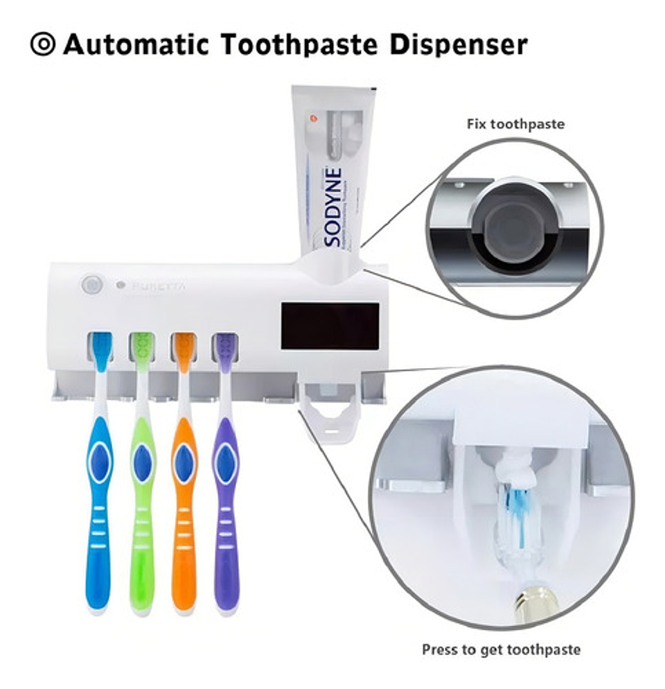 Esterilizador Automático Organizador De Cepillos De Dientes 7