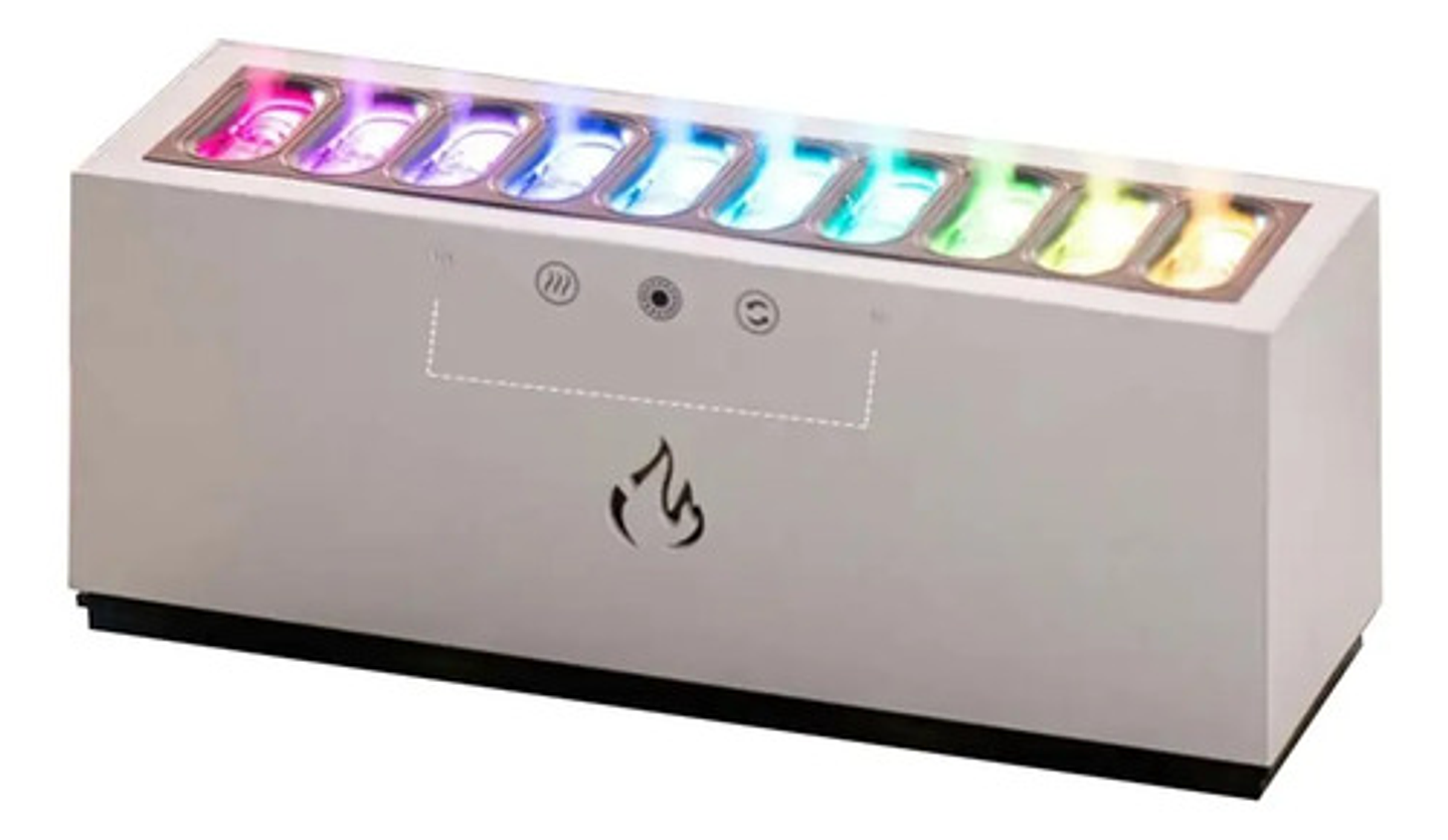 Humidificador Difusor Aromaterapia 900 Ml + 5 Esencias Color Blanco 6