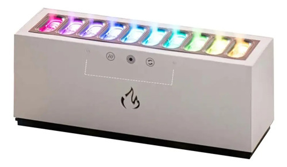 Humidificador Difusor Aromaterapia 900 Ml + 5 Esencias Color Blanco 6