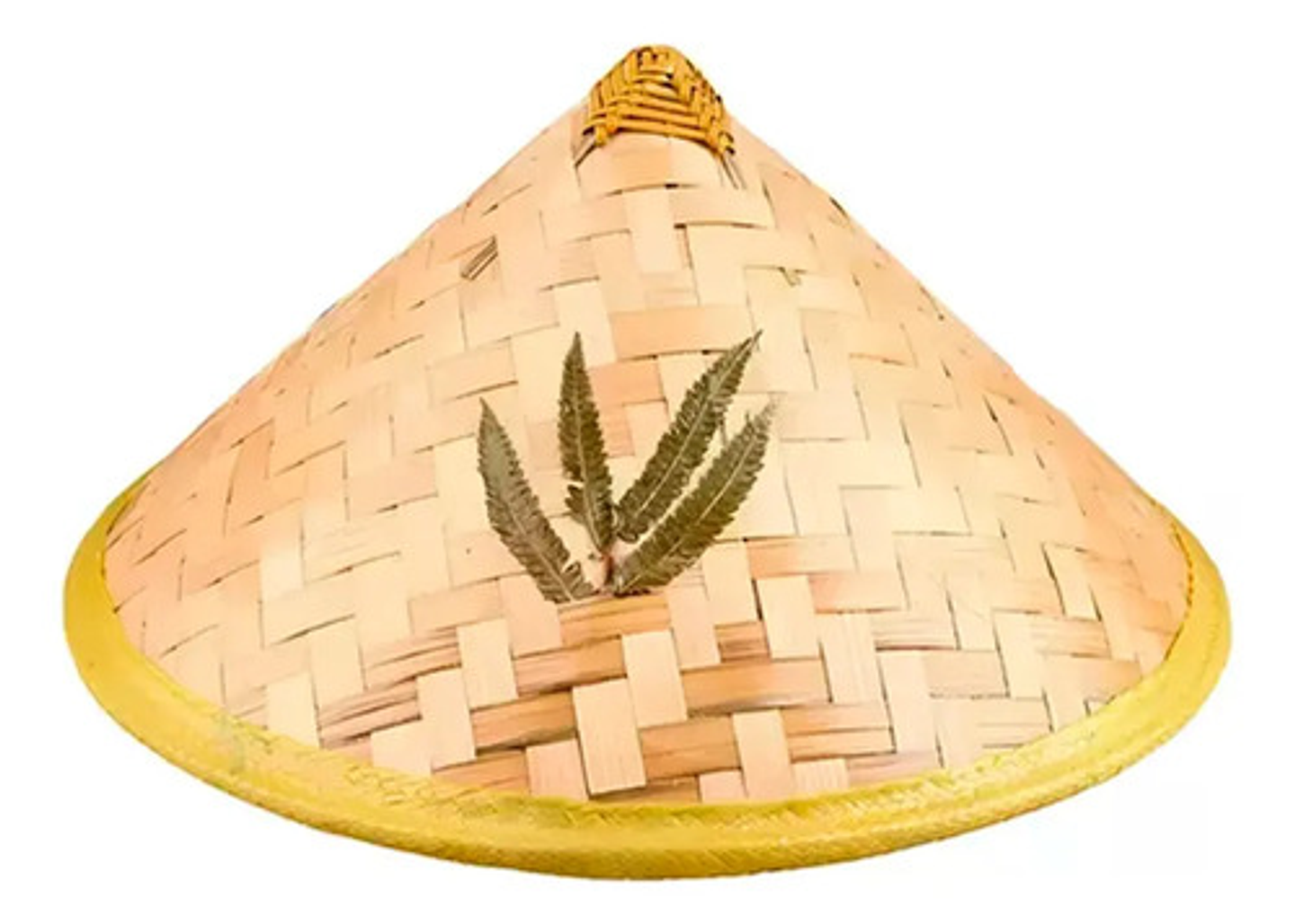 Sombrero Tradicional Chino Bambú Eco & Deco Dragon Guerrero Beige Unica Geométrico 3