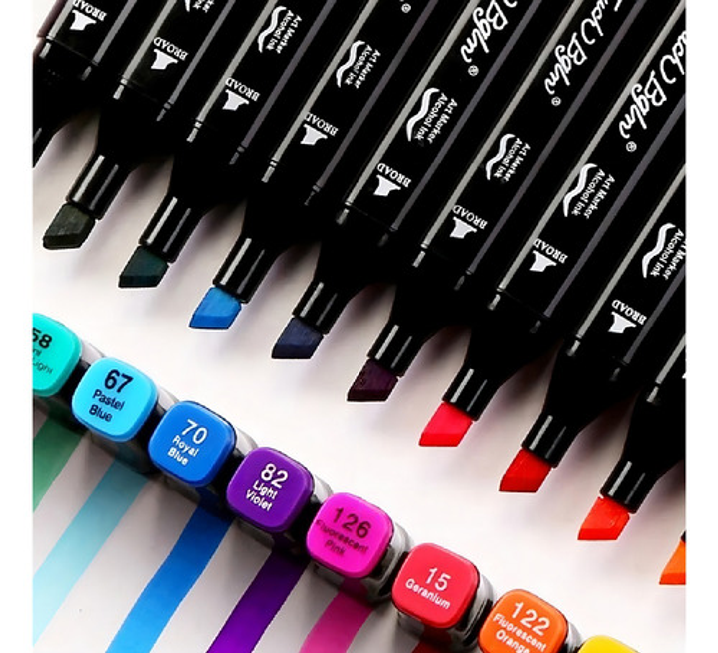 Set Plumones Doble Punta 24 Piezas Plumones Color Brillantes 2