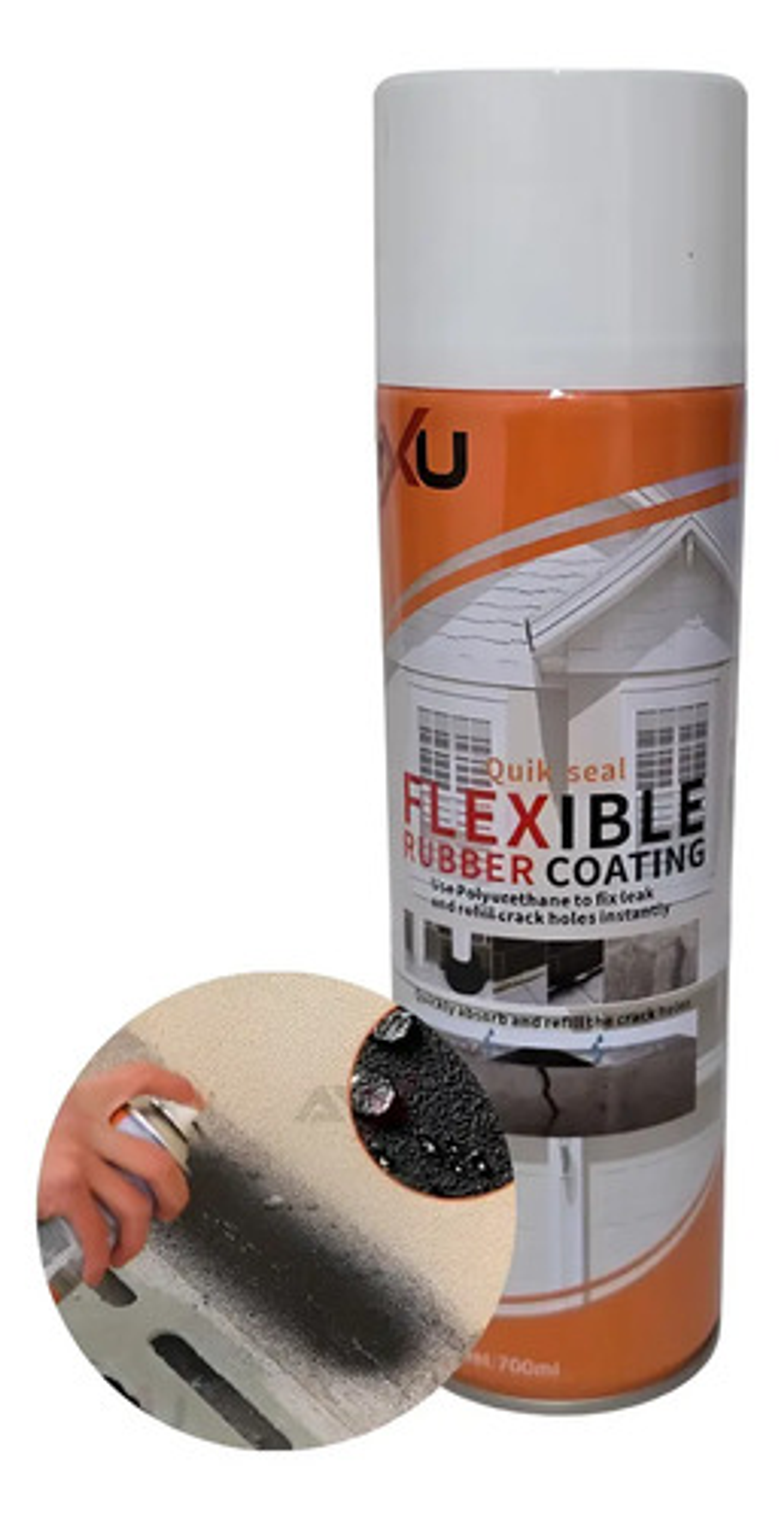 Sellador Impermeable Poliuretano Tapa Gotera Fuga Spray 0,7l 1