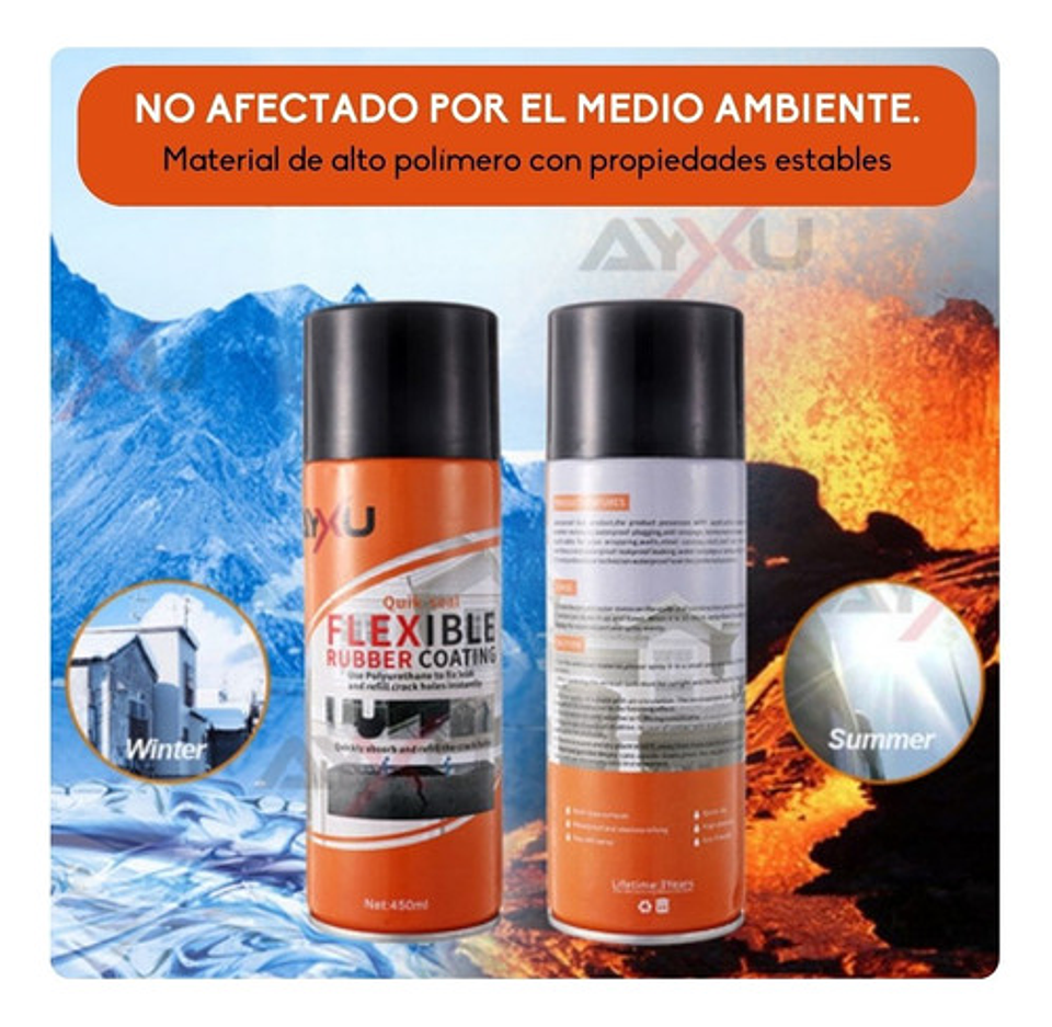 Sellador Impermeable Poliuretano Tapa Gotera Fuga Spray 0,7l 16
