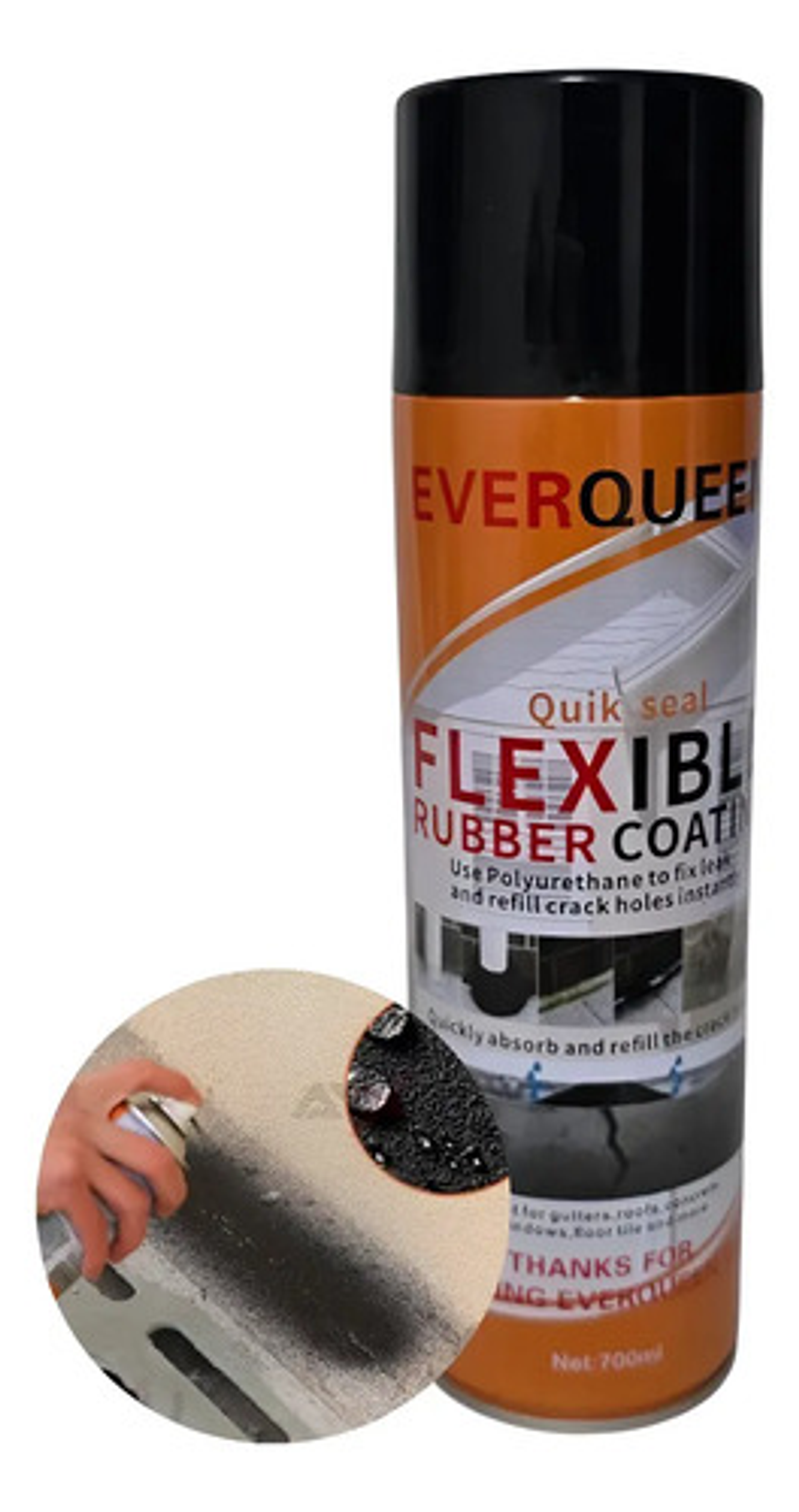 Sellador Impermeable Poliuretano Tapa Gotera Fuga Spray 0,7l 17