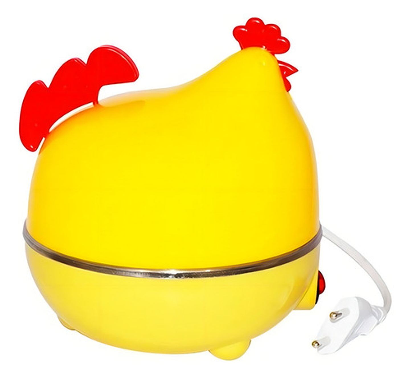 Máquina Hervidor Cocedor Huevos Vapor Gallina Color Amarillo 2