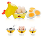 Máquina Hervidor Cocedor Huevos Vapor Gallina Color Amarillo - Miniatura 5
