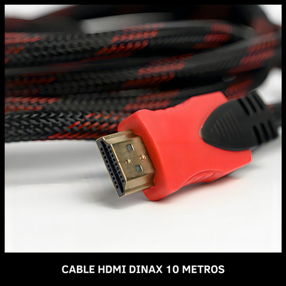 Cable Hdmi 10mt Mallado Full Hd Con Filtro - Tecnomati 10