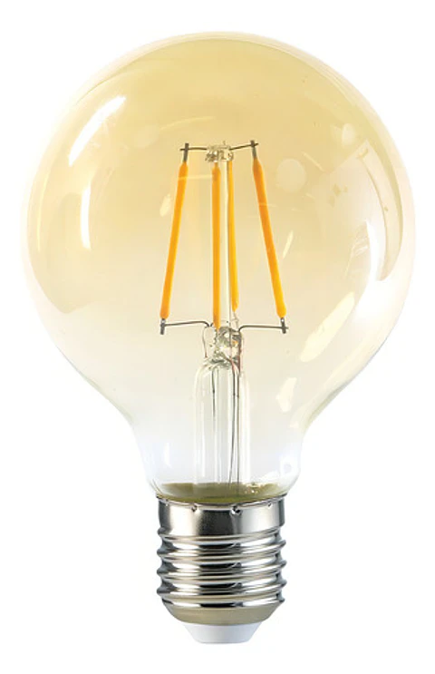Ampolleta Globo Led E27 Filamento 6w G80 Cálido Hb Led